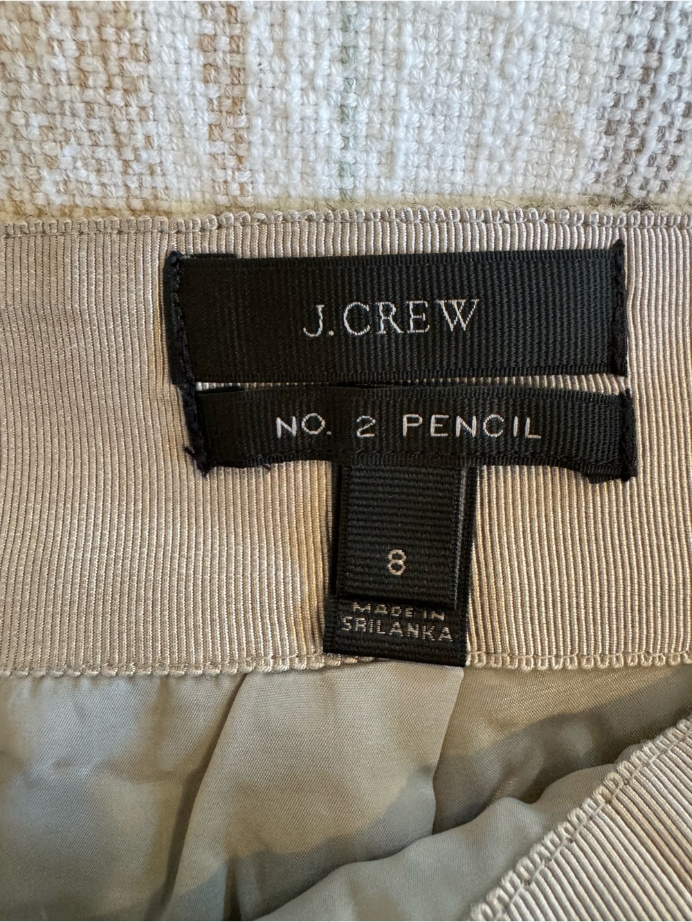 J. Crew Black and White Houndstooth Pencil Skirt - Picture 4 of 4